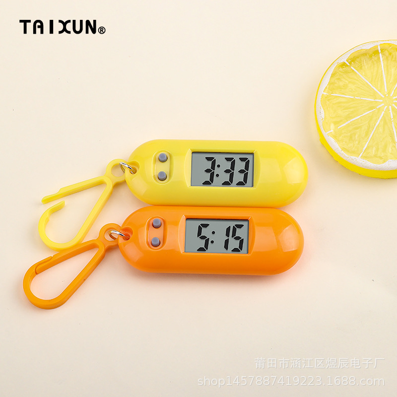 Electronic and Women Small Pocket Watch Electronic Watch Keychain Backpack Pocket Watch Popular Electronic Watch