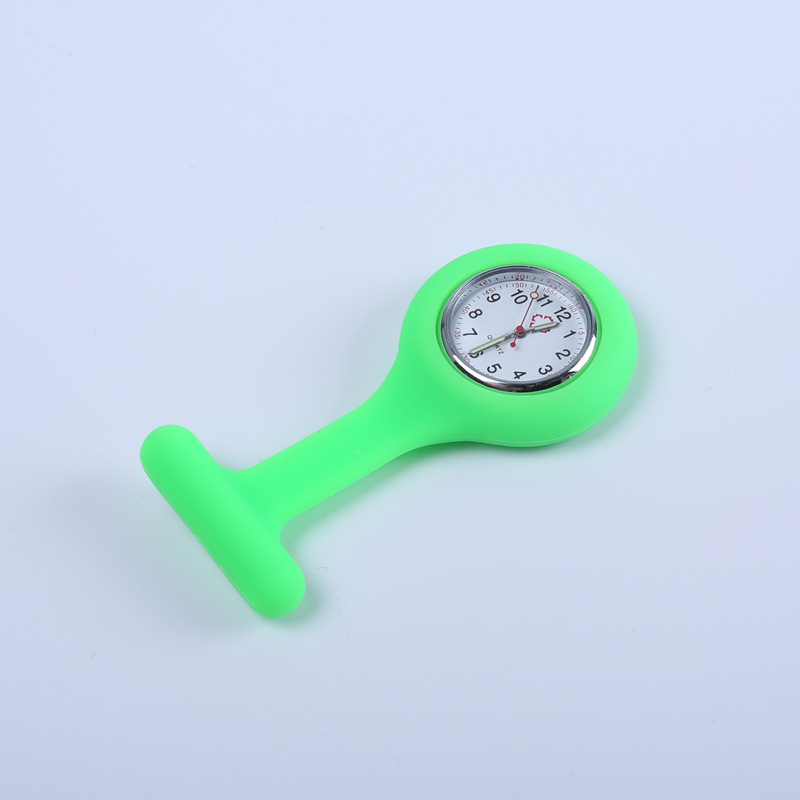 Silicone Nurse Watch Pocket Watch Doctor Cute Female Student Pocket Watch Korean Simple Waterproof Chest Watch Nurse Simple Portable Watch