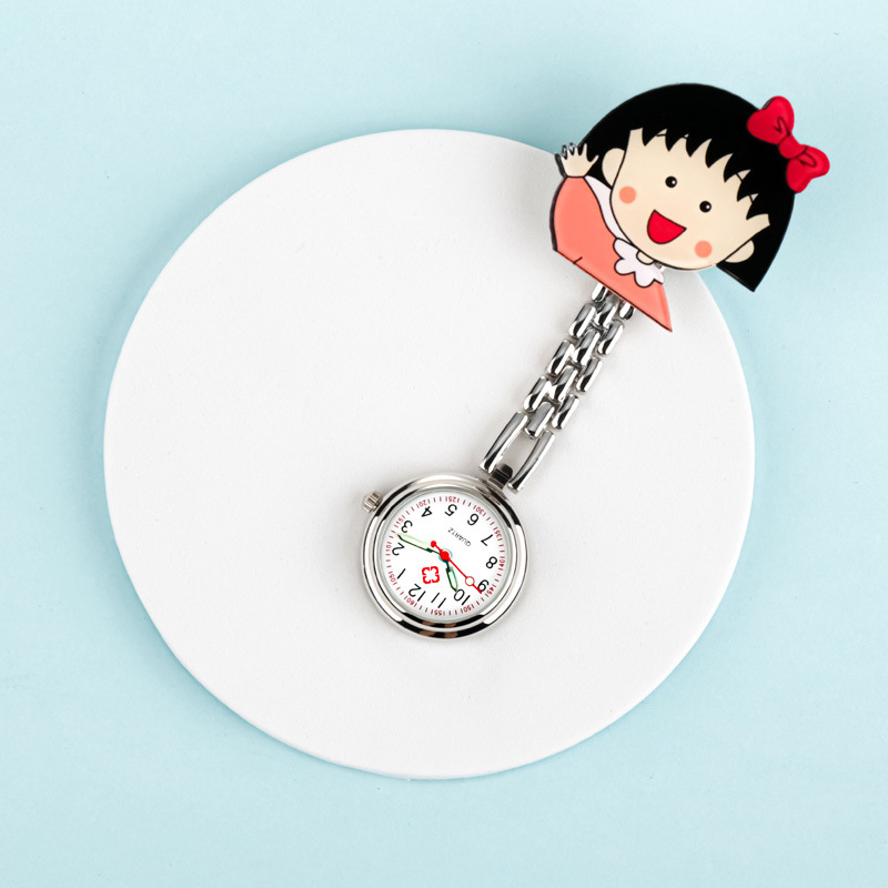 Nurse&#039;s Watch Cute Smiley Face Cartoon Pocket Watch Pocket Watch Male and Female Students Exam Doctor Chest Watch Watch Luminous Pocket Watch