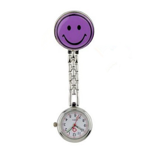Nurse&#039;s Watch Candy-Colored Smiling Face Epoxy Nurse&#039;s Watch Exquisite Medical Pocket Watch Watch Pocket Watch for Health School Exam