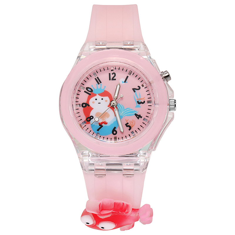 Children&#039;s Watch New Cartoon Doll Watch Primary School Student Watch Luminous Glow with Light Glow Watch