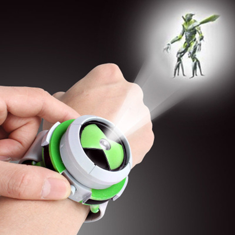 Hacker Earth Defender Ben10 Projection Watch Children Cartoon Glow Watch