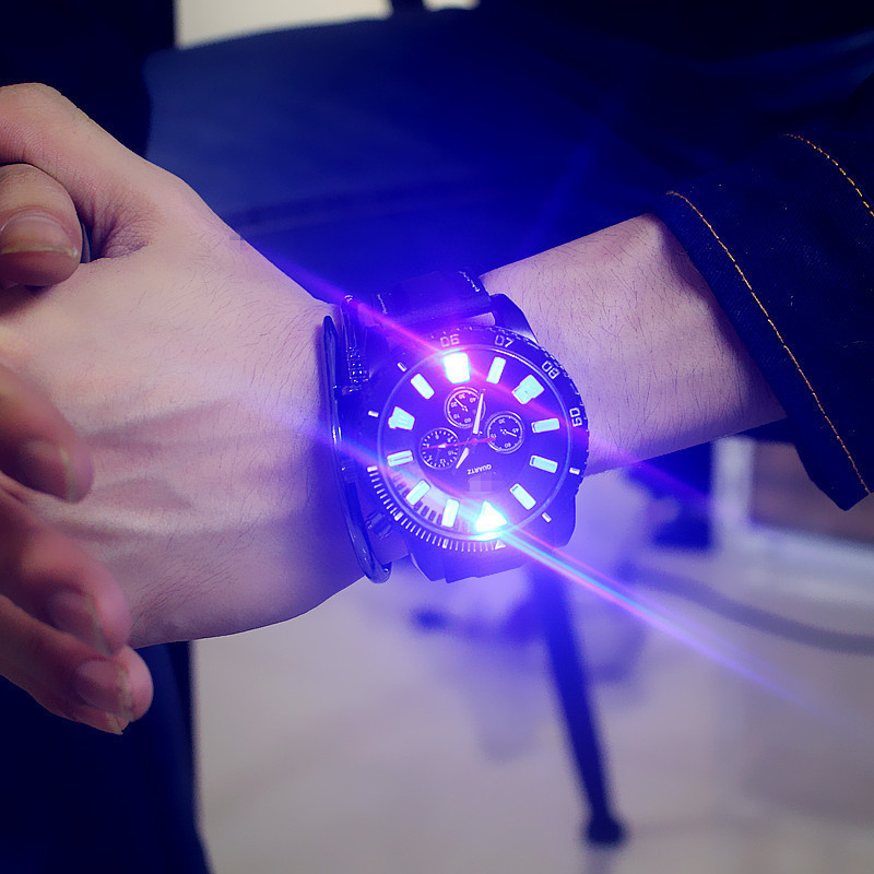 Korean Style Luminous Luminescent Lamp Watch Korean Style Fashion Trendy Led Student Trendy Man&#039;s and Glow Watch
