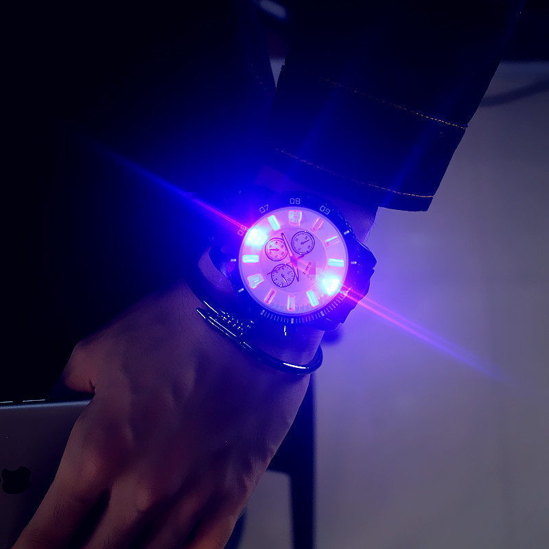 Korean Style Luminous Luminescent Lamp Watch Korean Style Fashion Trendy Led Student Trendy Man&#039;s and Glow Watch