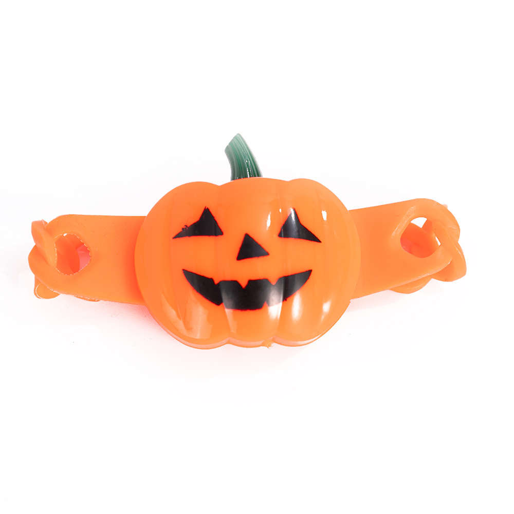 Led Pumpkin Luminous Bracelet Flash Watch Halloween Pumpkin Wrist Strap Bracelet Ghost Festival Gift Glow Watch