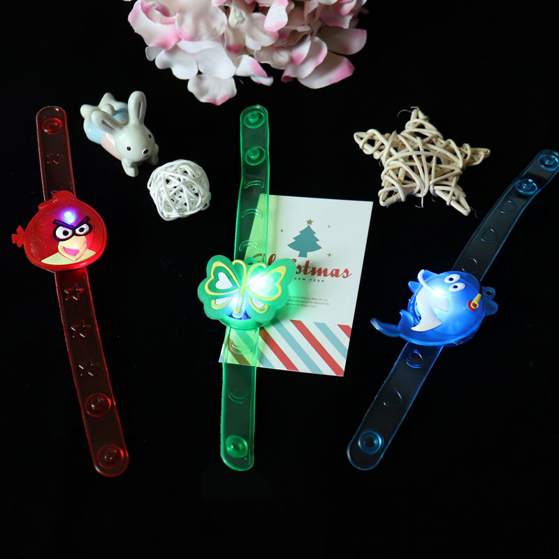Flash Bracelet Luminous Watch Children&#039;s Cartoon Wrist Strap Creative Stall Toy Wholesale Glow Watch