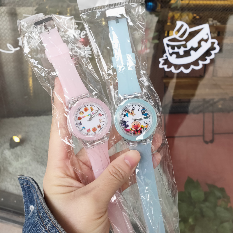 Glow Watch Bread Superman Children&#039;s Watch Luminous Electronic Watch Children Boys Girls Children&#039;s Day Gift