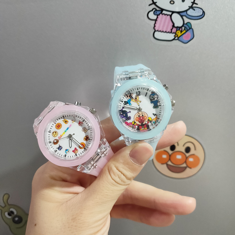 Glow Watch Bread Superman Children&#039;s Watch Luminous Electronic Watch Children Boys Girls Children&#039;s Day Gift