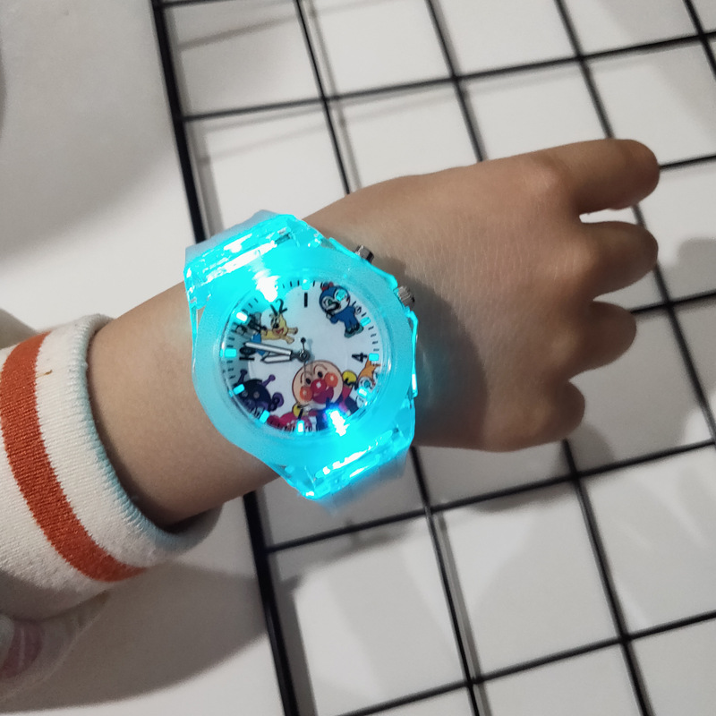 Glow Watch Bread Superman Children&#039;s Watch Luminous Electronic Watch Children Boys Girls Children&#039;s Day Gift