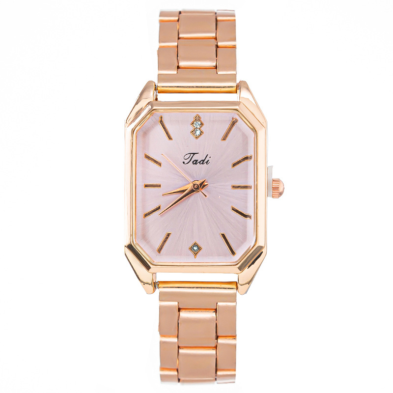 Foreign Trade Popular Style Fashion Square Diamond Women&#039;s Watch Women&#039;s Watch Steel Strap Quartz Watch Women&#039;s Watch Factory in Stock