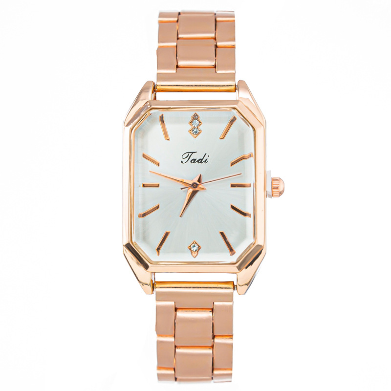 Foreign Trade Popular Style Fashion Square Diamond Women&#039;s Watch Women&#039;s Watch Steel Strap Quartz Watch Women&#039;s Watch Factory in Stock