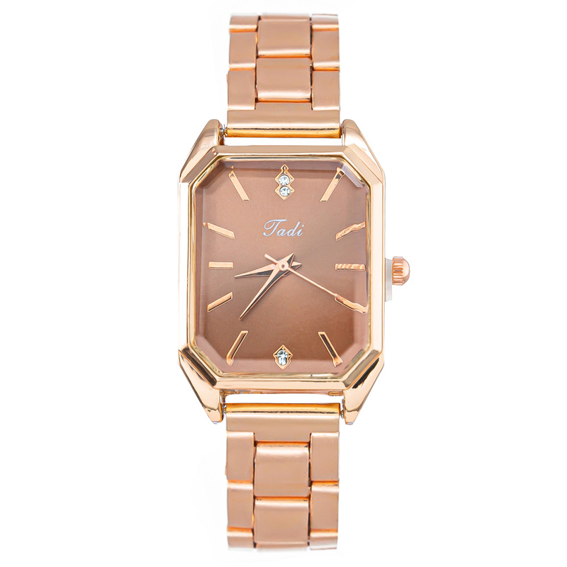 Foreign Trade Popular Style Fashion Square Diamond Women&#039;s Watch Women&#039;s Watch Steel Strap Quartz Watch Women&#039;s Watch Factory in Stock