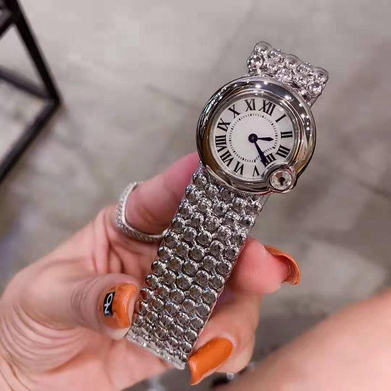 Factory Direct Supply Card Home Fashion Diamond Bracelet Quartz Watch Diamond Watch