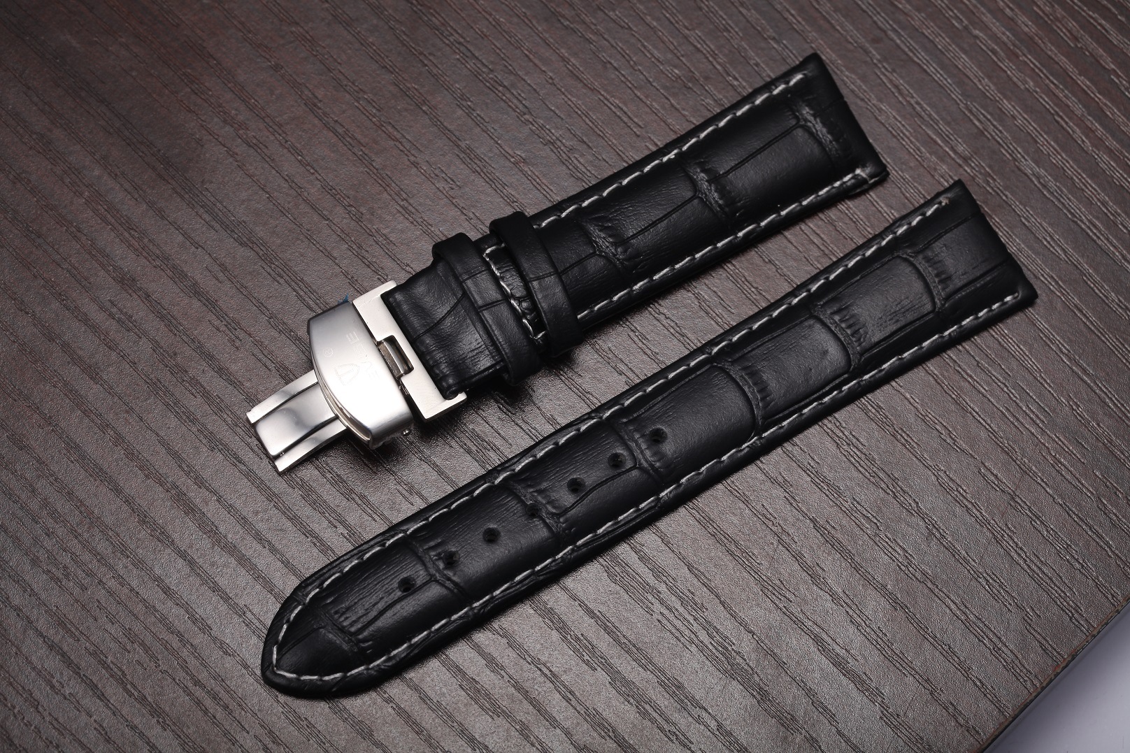 Swiss Tevise Tevise Factory Direct Sales Leather Watch Strap Leather Belt Can Be Customized