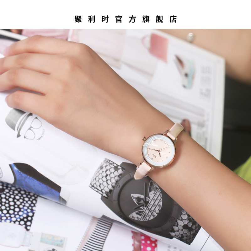 Julius Women&#039;s Watch Fashion Roman Dial Waterproof Ladies Leather Watch Strap Women&#039;s Watch JA-833