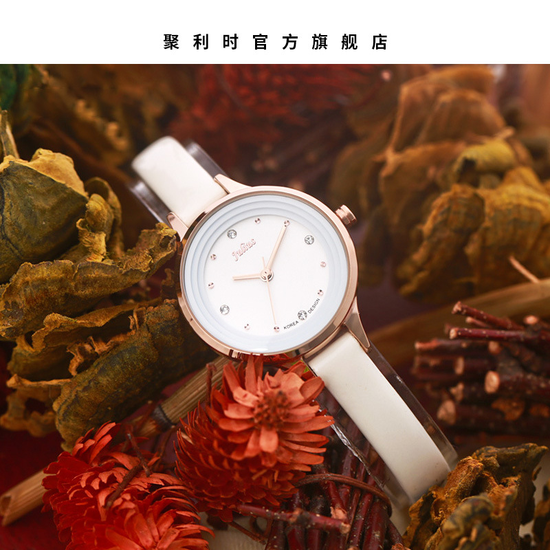 Julius Women&#039;s Watch Fashion Roman Dial Waterproof Ladies Leather Watch Strap Women&#039;s Watch JA-833