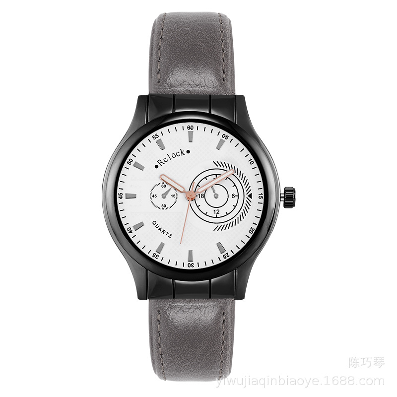 Foreign Trade New Geneva Sports Leather Watch Strap Men&#039;s Watch Quartz Watch Business Gift Watch