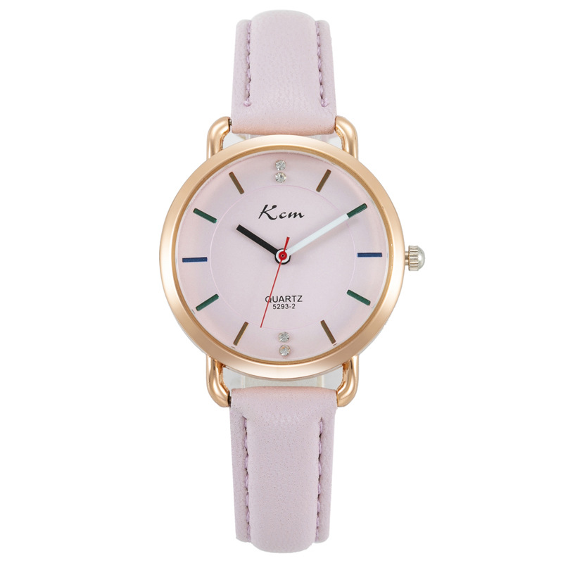Douyin Style Watch Female Student Korean Simple Belt Waterproof Watch Girl Lady Fashion Watch