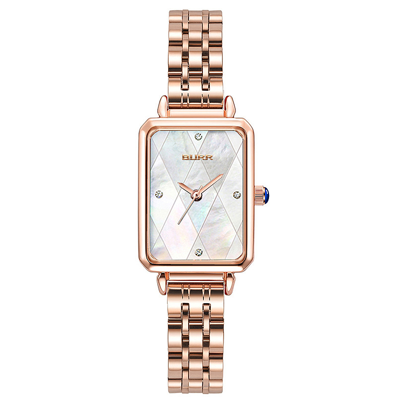 Burr Small Green Watch Kuaishou Tik Tok Audio Network Red Good Things Selected Live Wholesale Niche Square Waterproof Watch for Women