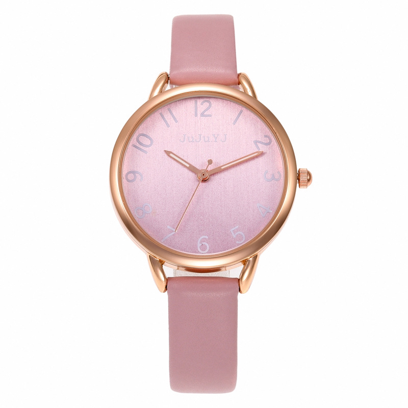 New Korean Style Fashionable Quartz Watch Simple All-Match Waterproof Watch Student White Collar Gift Watch