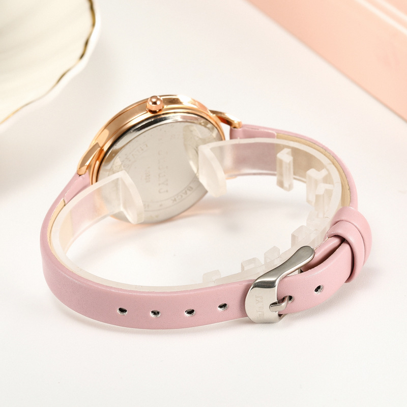 New Korean Style Fashionable Quartz Watch Simple All-Match Waterproof Watch Student White Collar Gift Watch