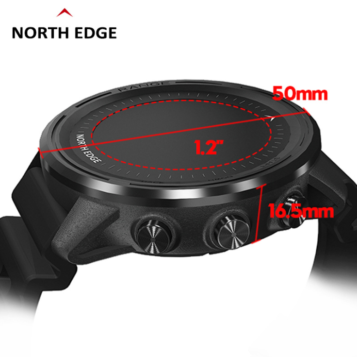 Outdoor Smart Sports GPS Waterproof Watch Height Air Pressure Compass Thermometer Heart Rate Multifunction Diving Watch