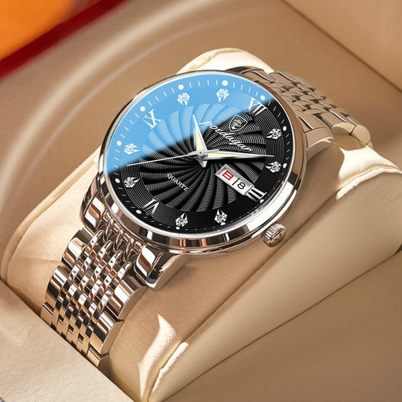 Boda Eggplant New Men&#039;s Watch Male Student Luxury Fashion Watch Douyin Online Influencer Alloy Watch