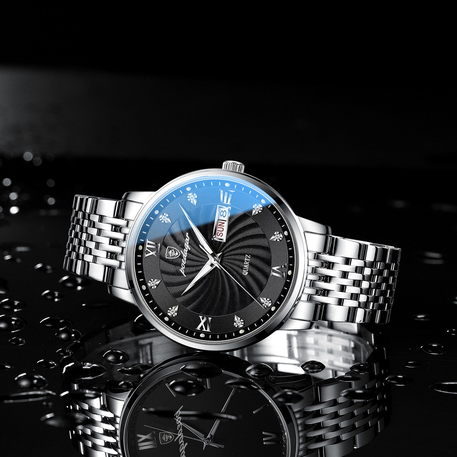 Boda Eggplant New Men&#039;s Watch Male Student Luxury Fashion Watch Douyin Online Influencer Alloy Watch