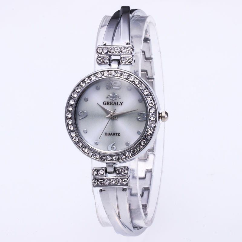 2019 new foreign trade alloy watch female fashion Rayleigh woven personality ladies fine bracelet decorative watch