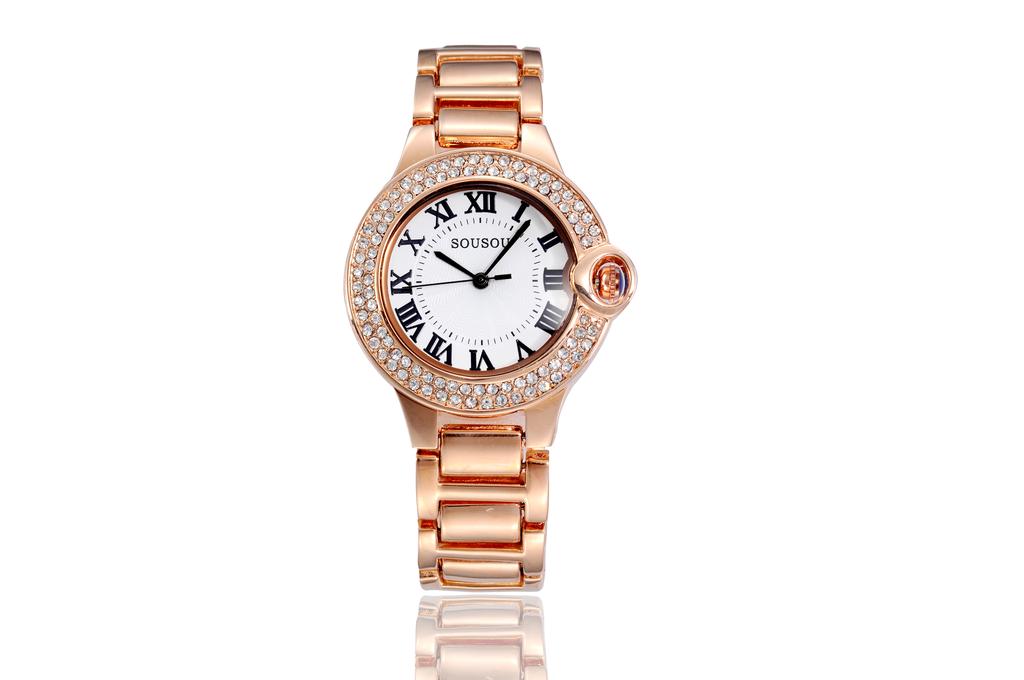 The shield with diamond watch Lady alloy watch wholesale upscale Ladies Watch direct authentic Watch