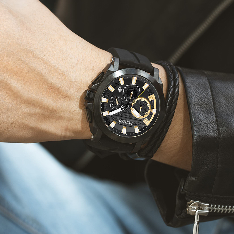 AliExpress New Rimashi Ruimas Men&#039;s Casual Watch Multi-Function Luminous Quartz Watch Alloy Watch 580