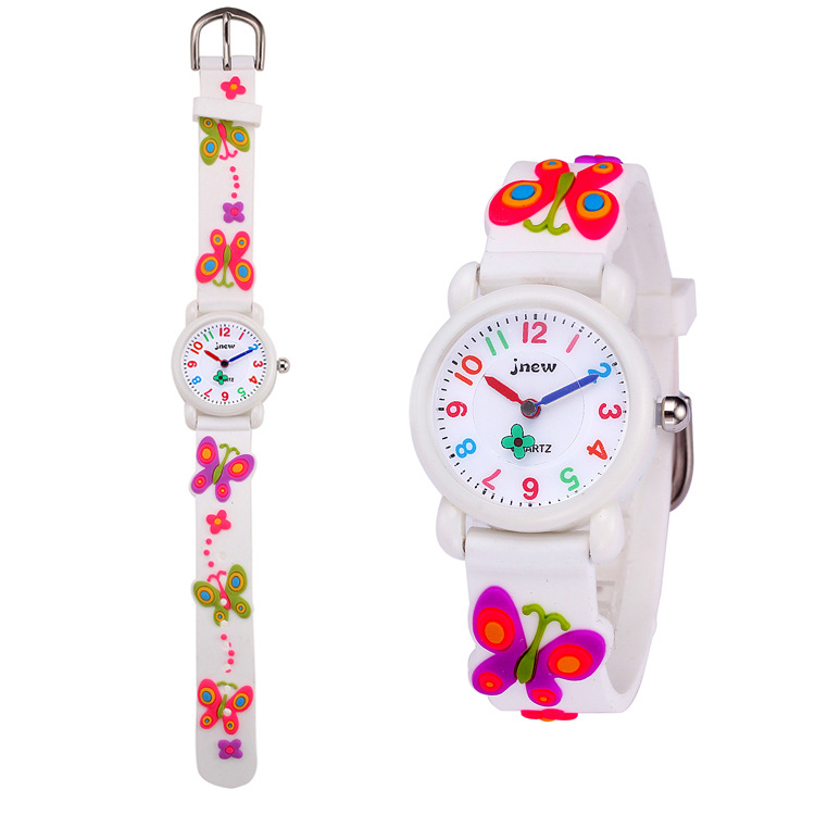 Environmental Protection Watch Children&#039;s 3D Silicone Cartoon Watch Waterproof Quartz Watch Primary School Girls Watch Children&#039;s Watch
