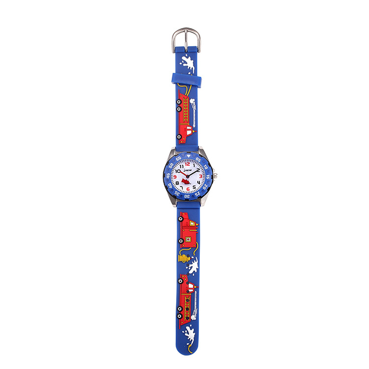 Environmental Protection Cartoon Watch Waterproof Quartz Silicone Watch Primary School Girls Boys Children Watch 3D Silicone Strap