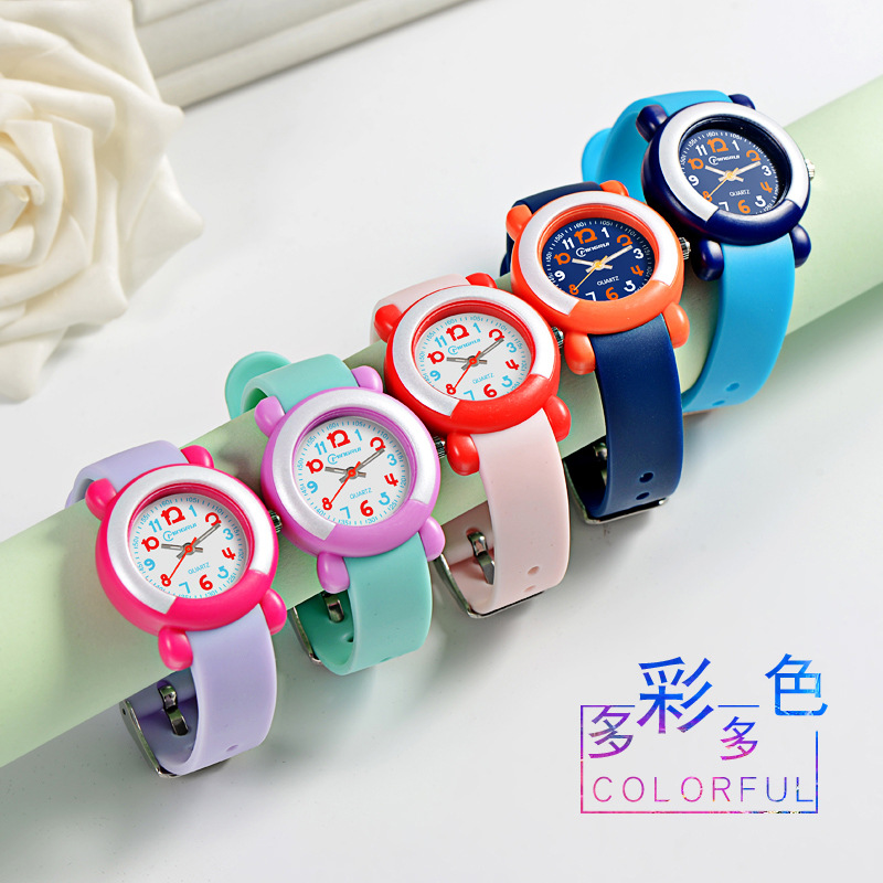 Children&#039;s Watch Girls&#039; Waterproof Primary School Student Quartz Watch Cute Cartoon Watch Fashion Girls Jelly Electronic Watch