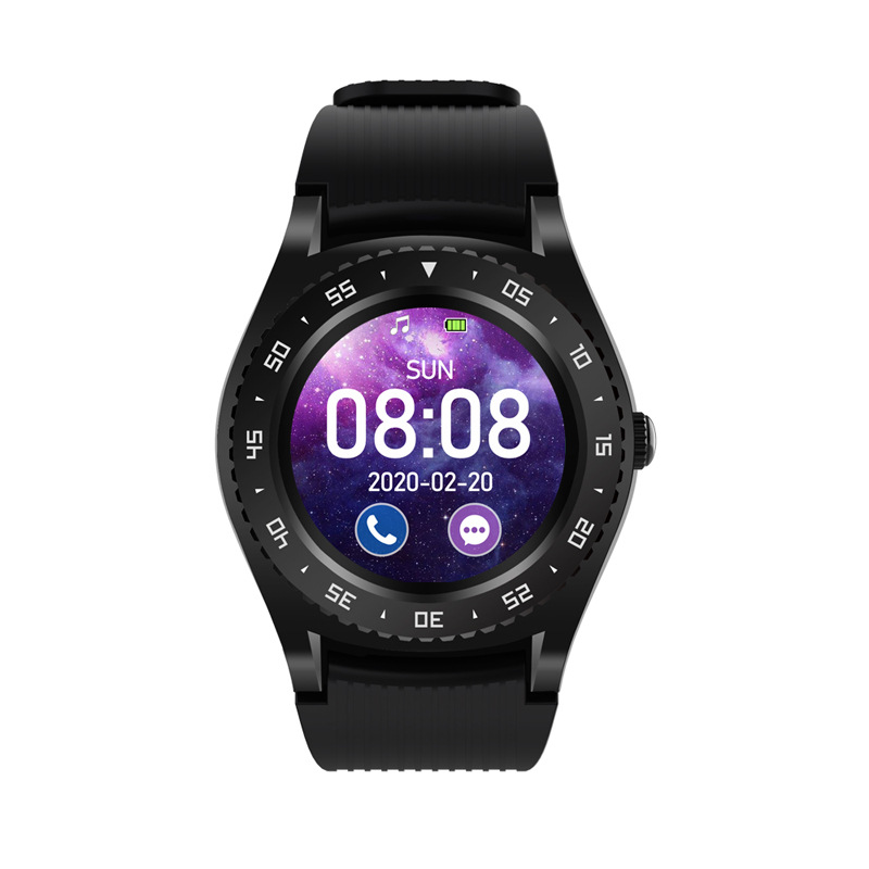 Cross-Border Hot M12 Smart Watch round Screen Bluetooth Calling Card-Inserting Bluetooth Watch