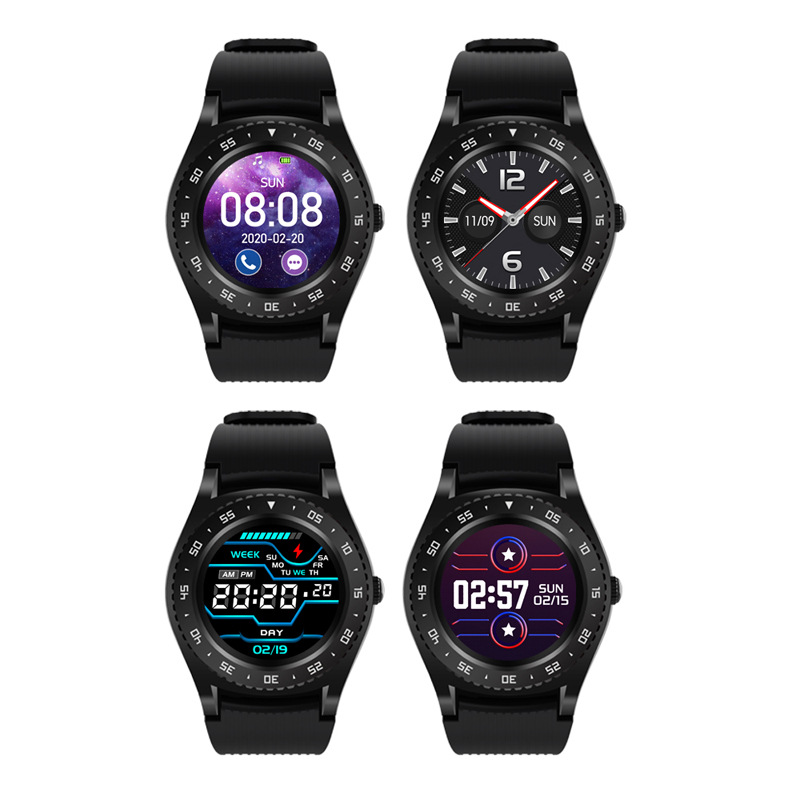 Cross-Border Hot M12 Smart Watch round Screen Bluetooth Calling Card-Inserting Bluetooth Watch