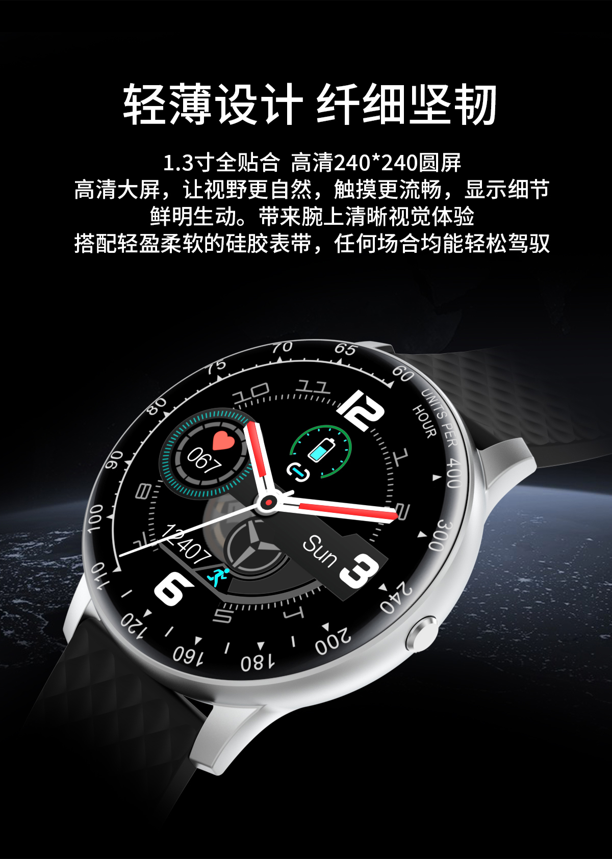 Bluetooth Walking Sports Health Smart Watch Bracelet Heart Rate Sleep Recording Female Physiological Cycle Watch