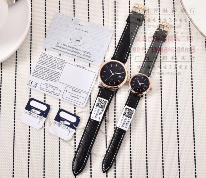 Men&#039;s and Women&#039;s High-End Couple Watches Imported Japanese Quartz Movement Sapphire Super Mirror Stainless Steel Watch Case