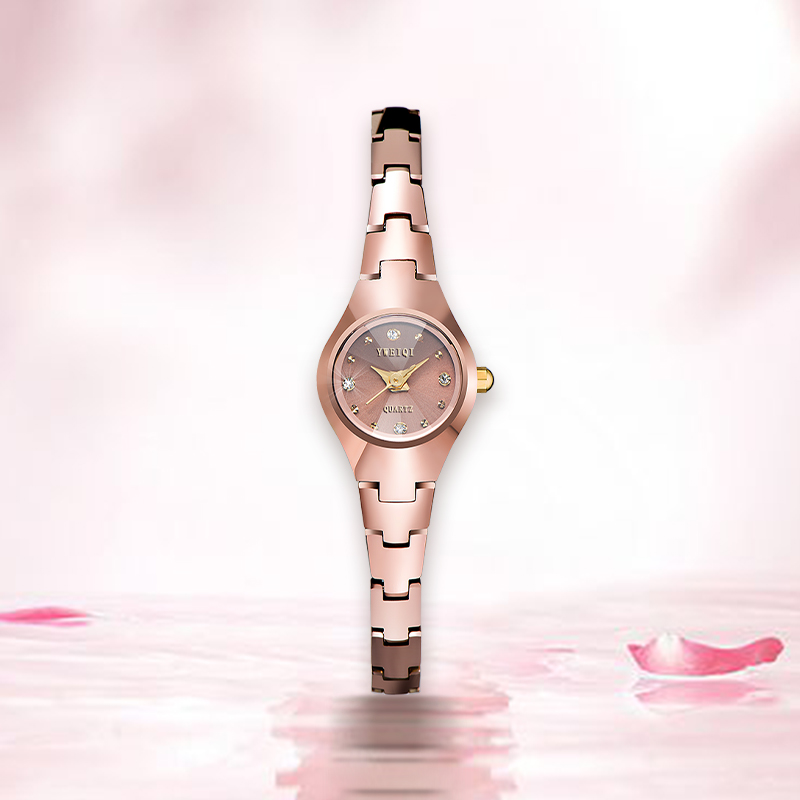 high quality waterproof wear-resistant tungsten steel watch women&#039;s fashion versatile bracelet watch