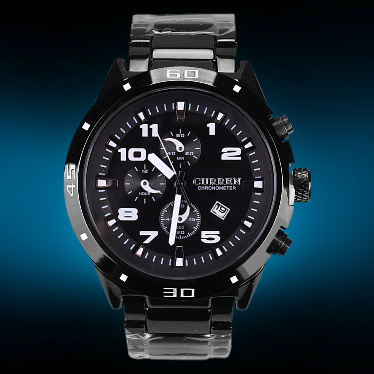 Brand watch watch men&#039;s karuien waterproof stainless steel watch band CURREN  watch