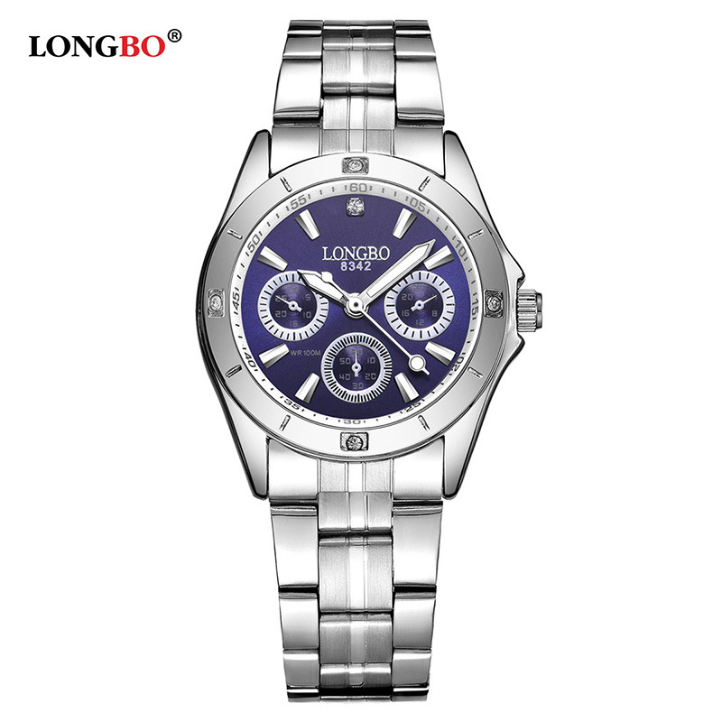 SOURCE Manufacturer Watch Women&#039;s Waterproof Steel Watch Couple&#039;s Watch Three-Eye Student Quartz Watch Couple Watch