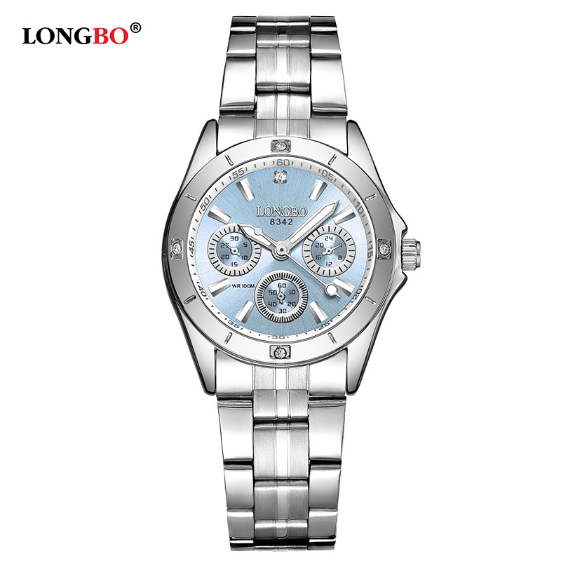 SOURCE Manufacturer Watch Women&#039;s Waterproof Steel Watch Couple&#039;s Watch Three-Eye Student Quartz Watch Couple Watch