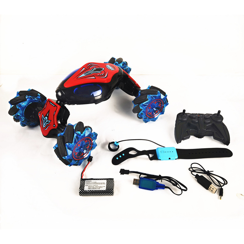 Large Watch Remote Control Four-Wheel Drive Rock Crawler Gesture Control Twist Light Music Children&#039;s Toys Cross-Border Wholesale