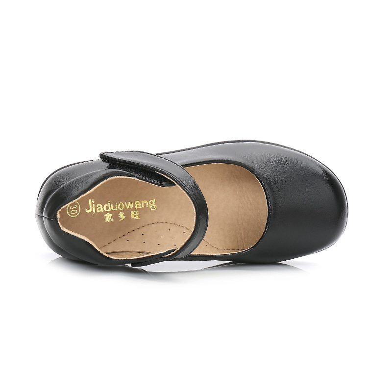 Girls&#039; Leather Shoes Black and White Children&#039;s Watch Performance Shoes Spring and Autumn New Middle and Big Children Princess Wedding Shoes Primary School Student Pumps