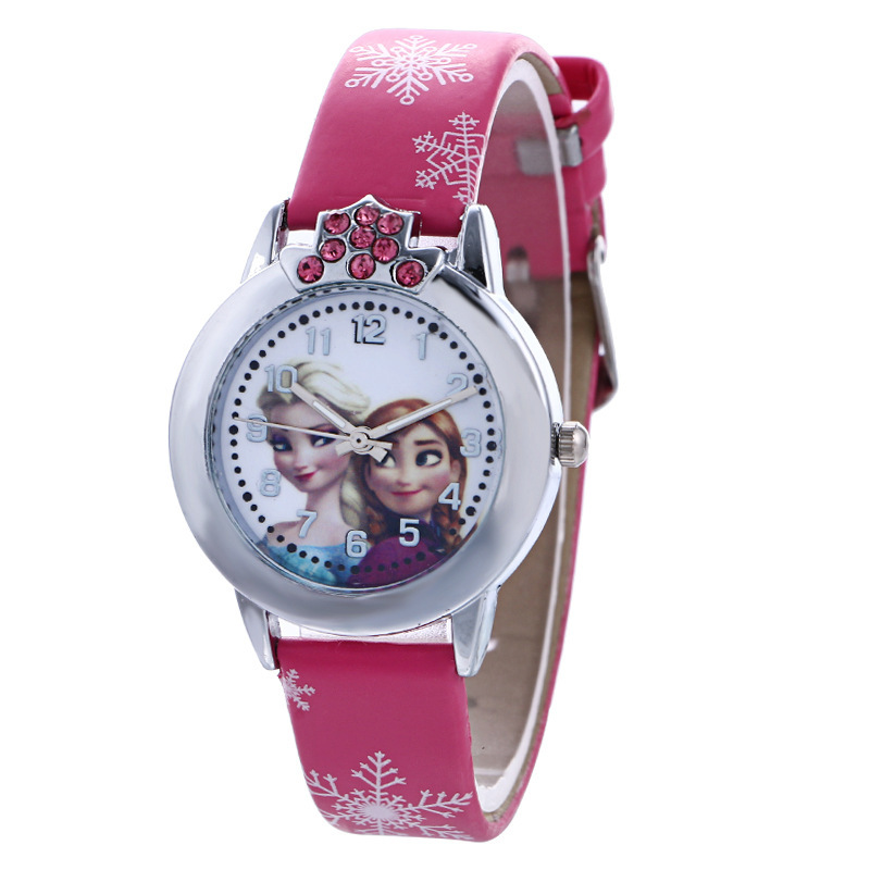 Frozen Cartoon Women&#039;s Fashion Fashion Watch Student Trendy Digital Cartoon Children Watch