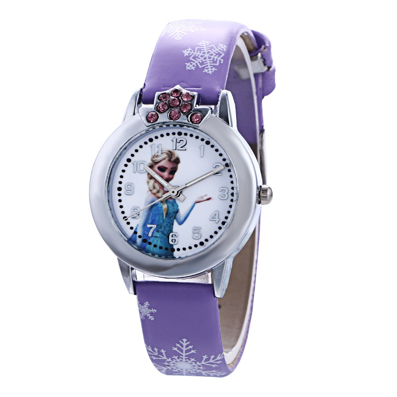 Frozen Cartoon Women&#039;s Fashion Fashion Watch Student Trendy Digital Cartoon Children Watch