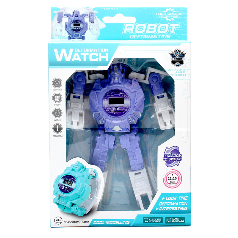 Children&#039;s Watch Deformation Robot King Kong Boy Toy Wearable Children Watch