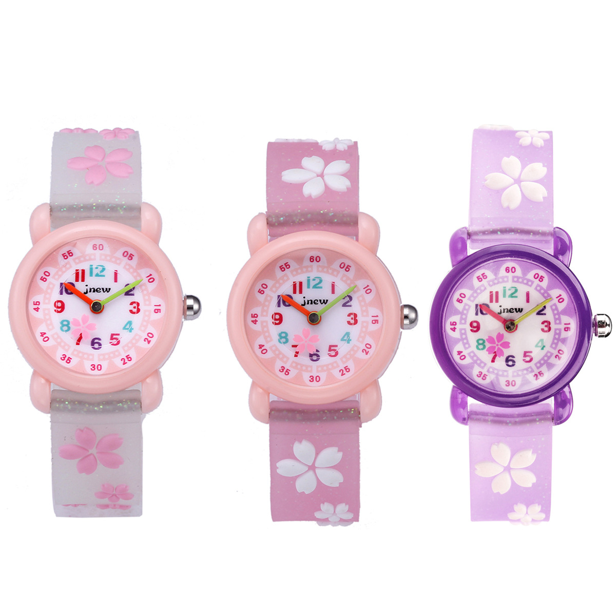 Jnew Factory Wholesale Cartoon Children Watch Waterproof Cute Time-Aware Quartz Watch Cartoon Watch