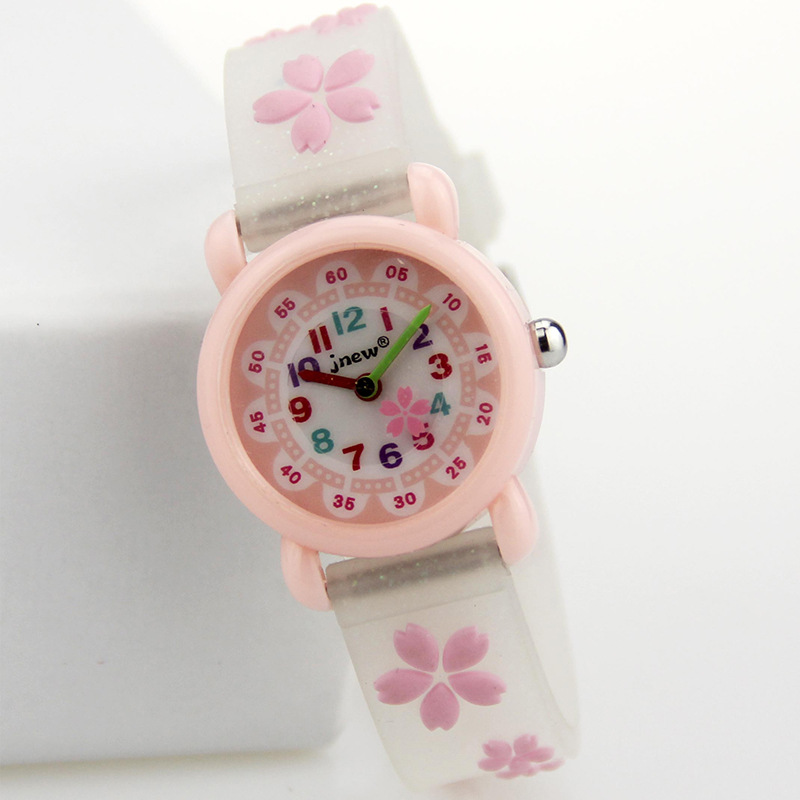 Jnew Factory Wholesale Cartoon Children Watch Waterproof Cute Time-Aware Quartz Watch Cartoon Watch