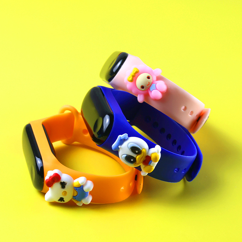 Spot Waterproof Cartoon Children&#039;s M 3 White Light LED Electronic Watch Doll Bracelet Watch Primary LED Watch